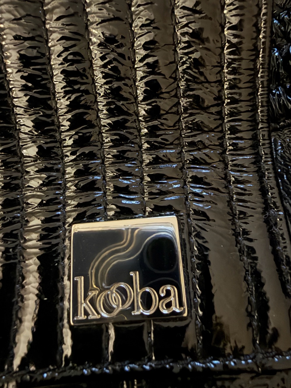 Y2K Kooba "Natasha" Patent Leather Tote/Shoulder Bag - Picture 5 of 8